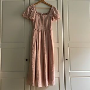 Blush Madewell Linen Dress